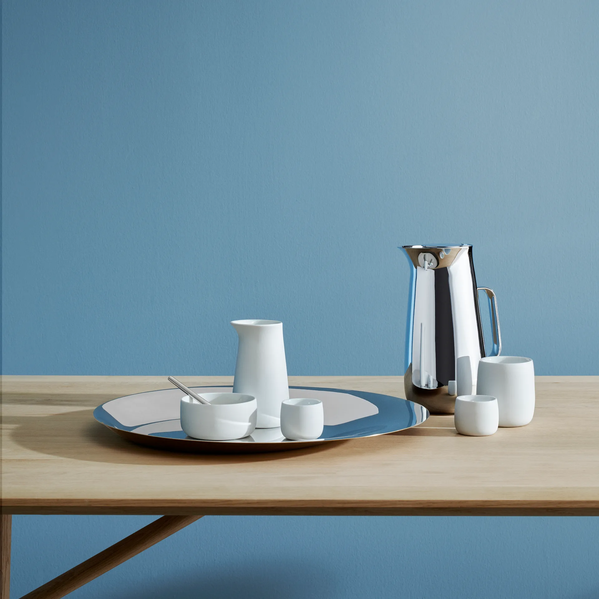 Foster suikerpot, wit Stelton