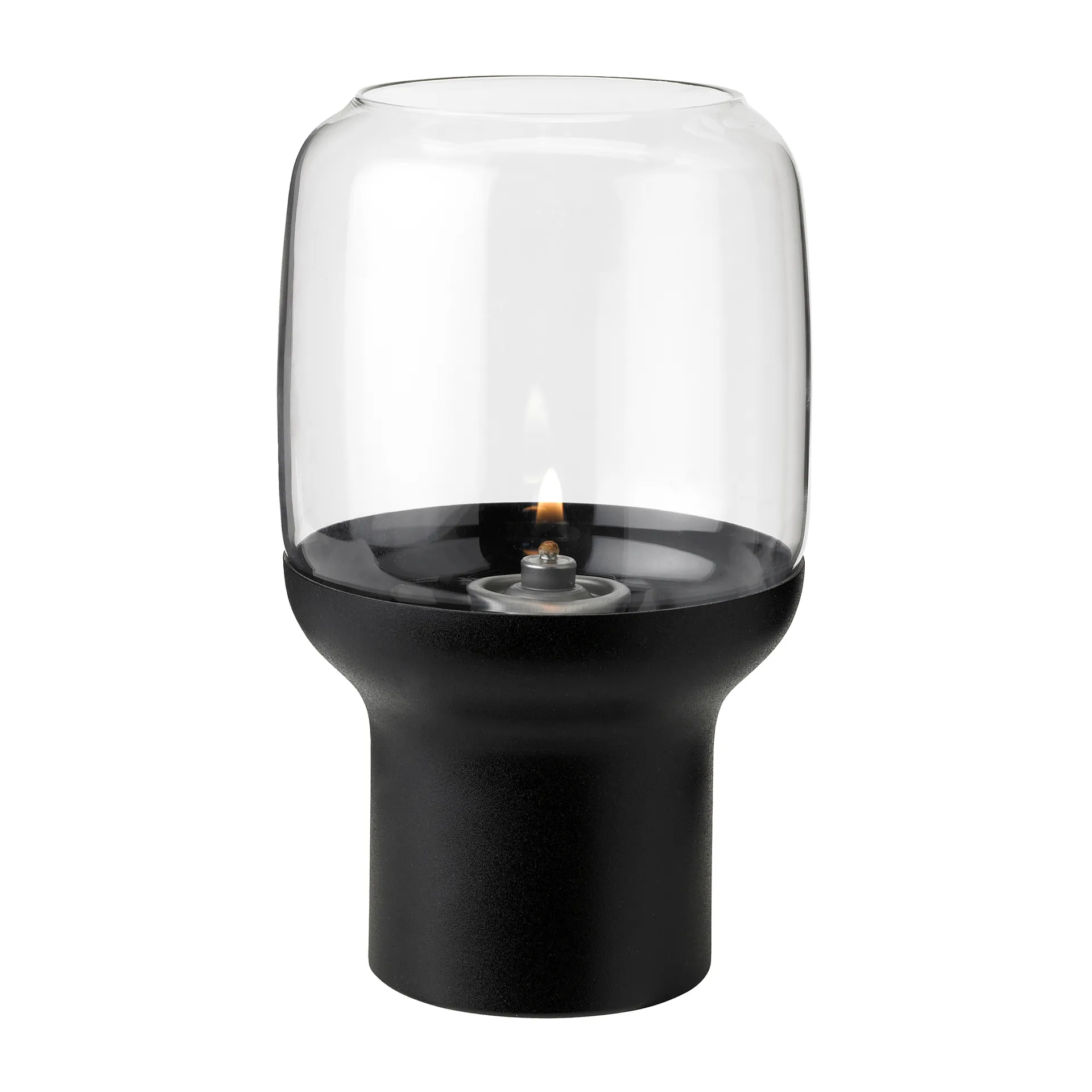 Hoop hurricane waxinelichtjeshouder Ø10 cm, Zwart Stelton