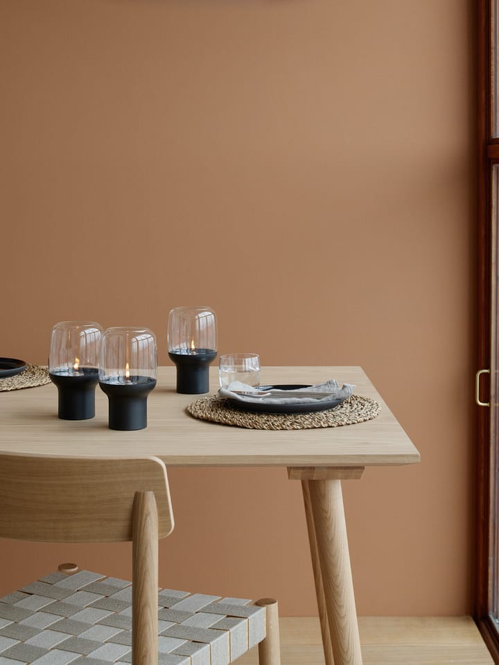 Hoop hurricane waxinelichtjeshouder Ø10 cm, Zwart Stelton