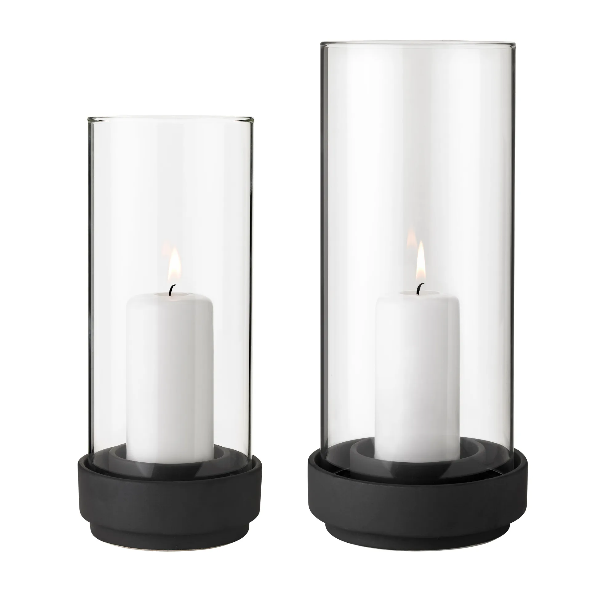 Hurricane kaarsenhouder zwart, Groot Stelton