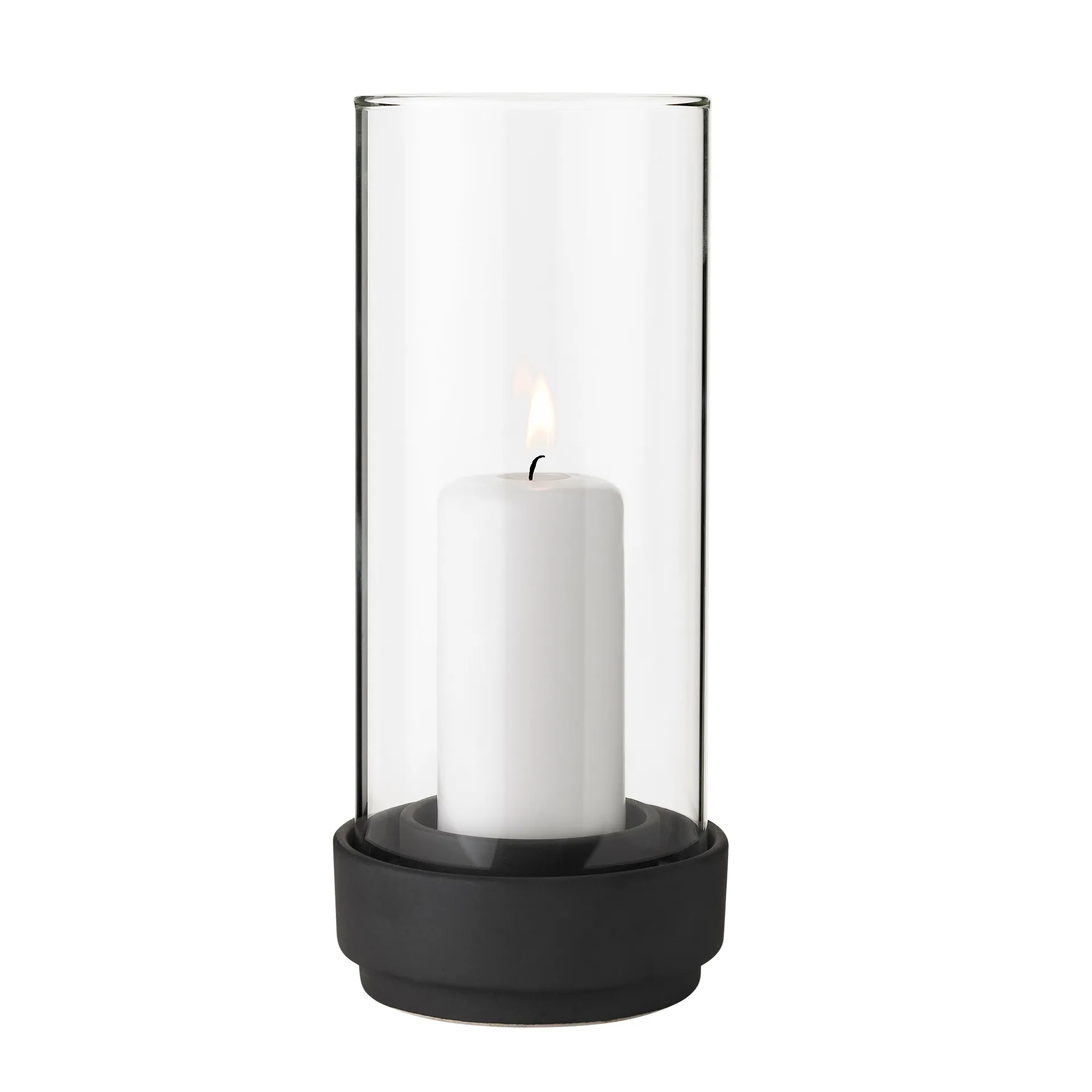 Hurricane kaarsenhouder zwart, Klein Stelton