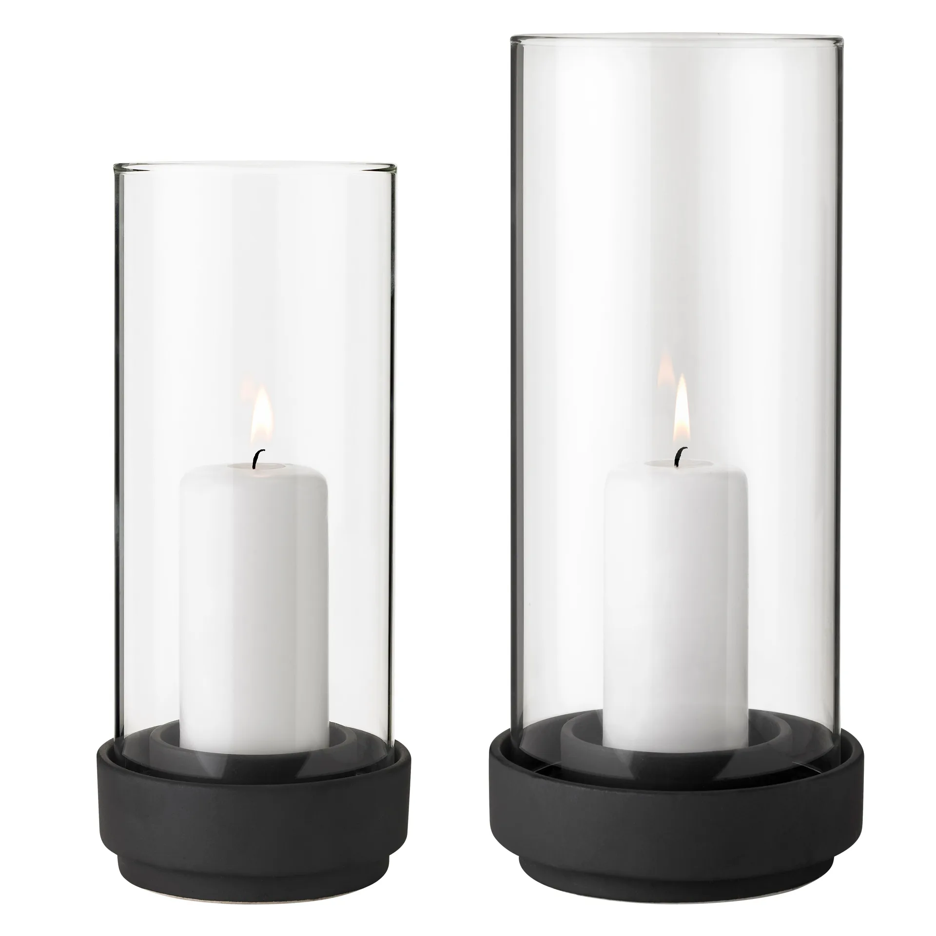 Hurricane kaarsenhouder zwart, Klein Stelton