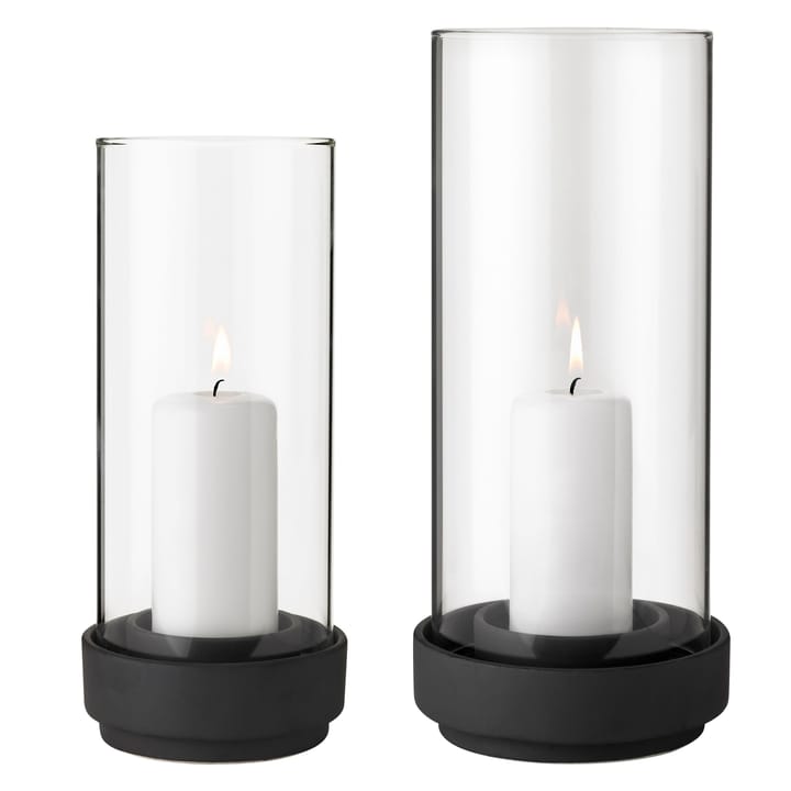 Hurricane kaarsenhouder zwart, Klein Stelton