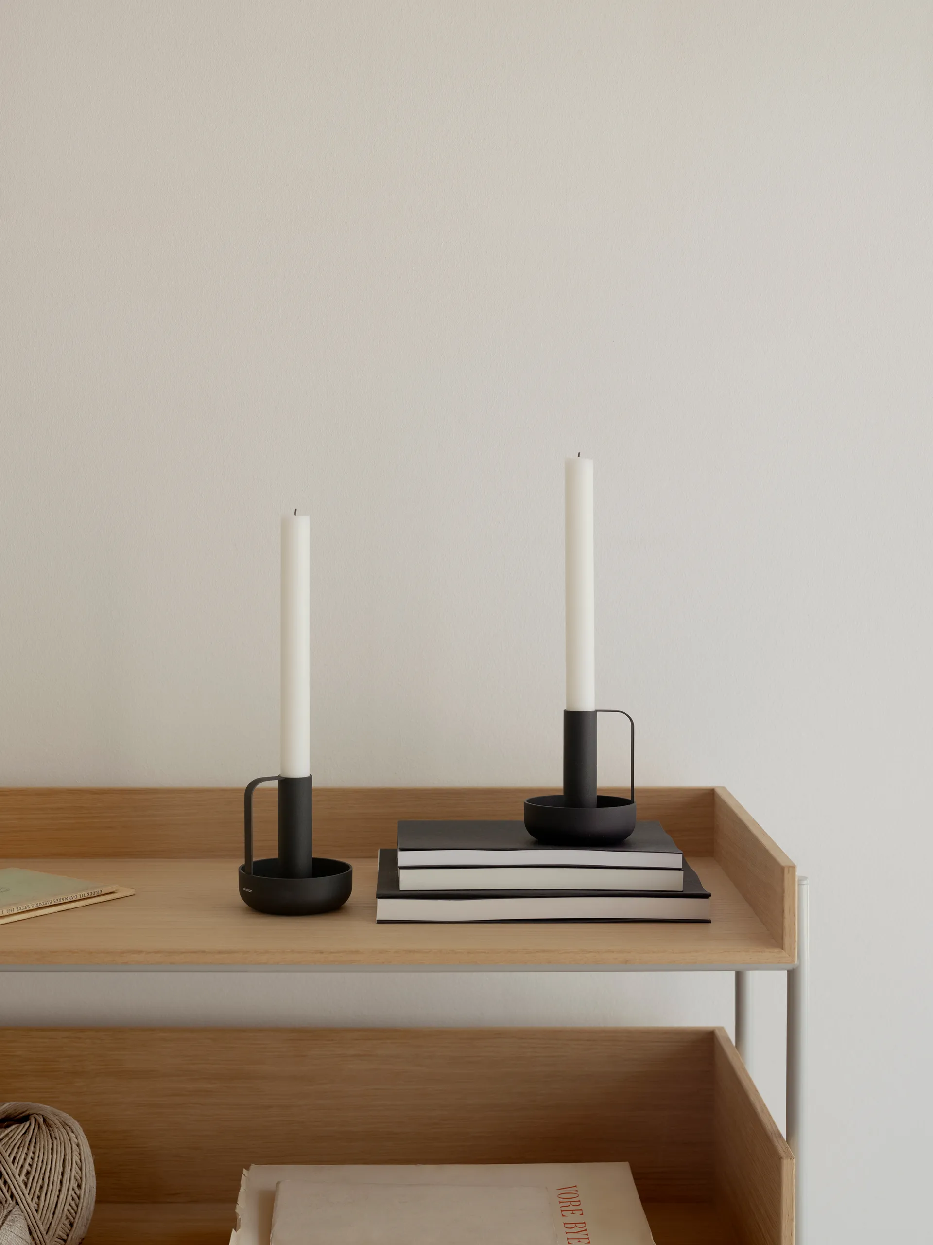 Ida kandelaar 10 cm, Black Stelton