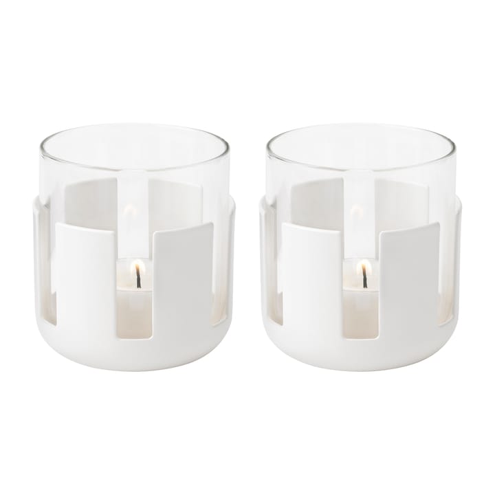 Luna waxinelichtjeshouder 2-pack - Soft white - Stelton