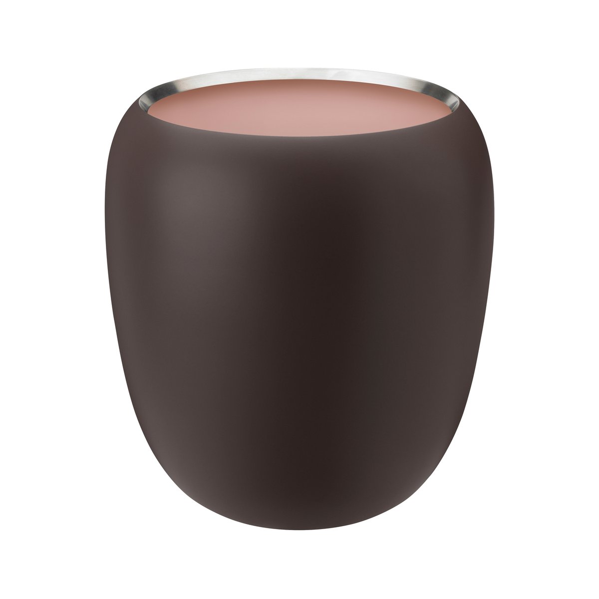 Stelton Ora vaas 20 cm Dark powder-powder | Scandinavisch Interieur | Vazen | Bruin
