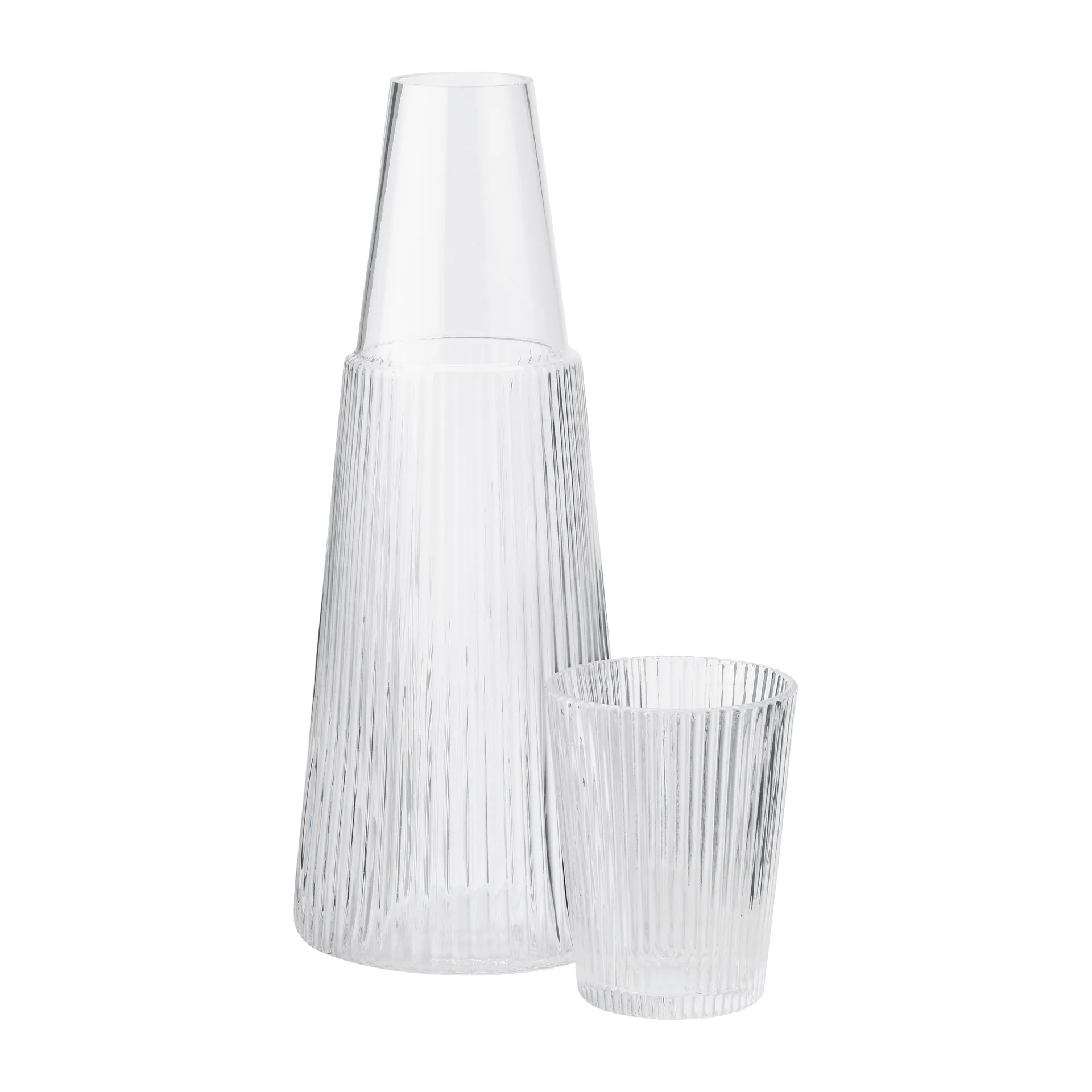 Pilastro karaf met drinkglazen, Clear Stelton