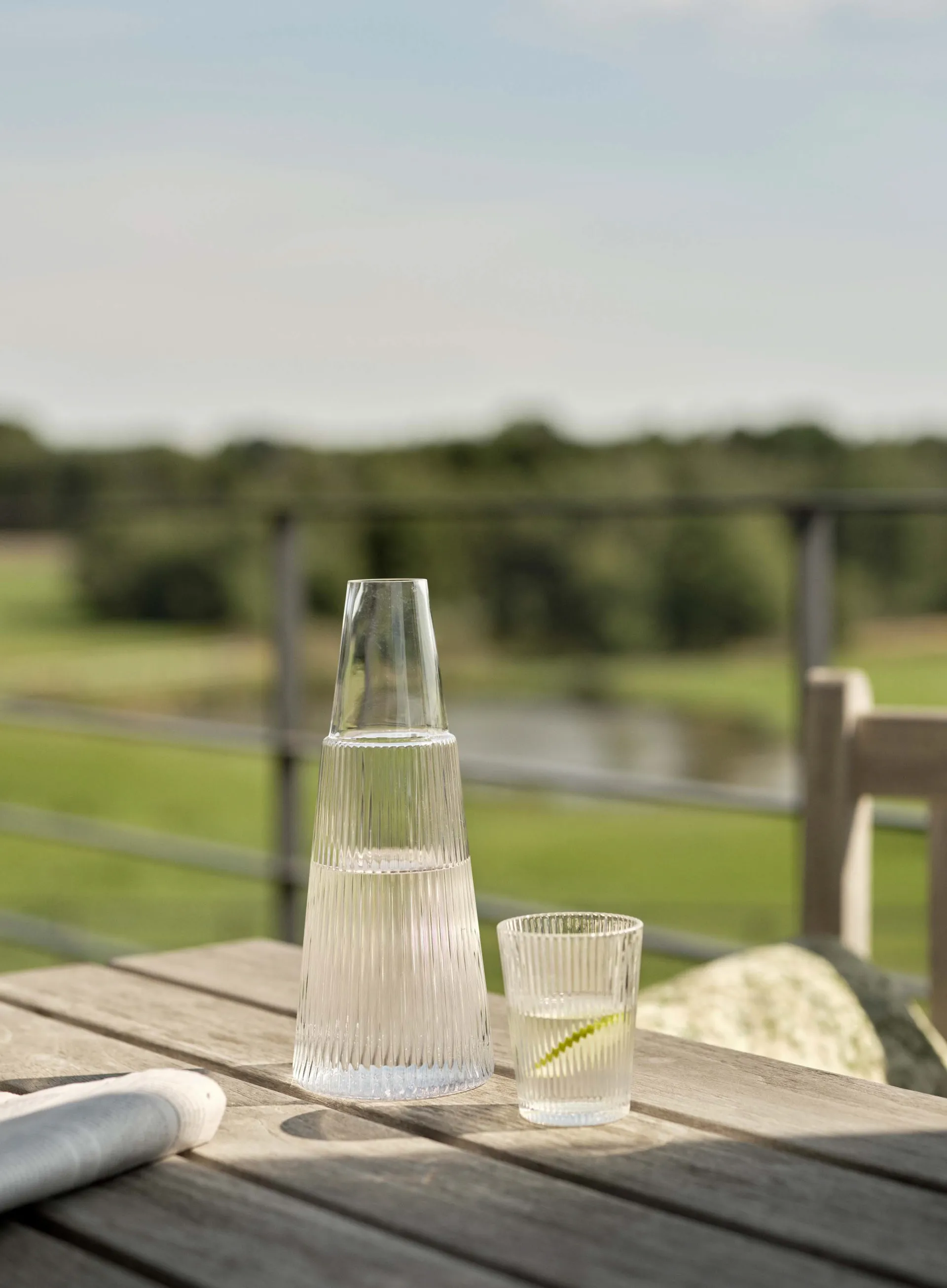 Pilastro karaf met drinkglazen, Clear Stelton