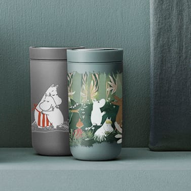 To Go Click Moomin beker 0,2 l, Soft light grey Stelton