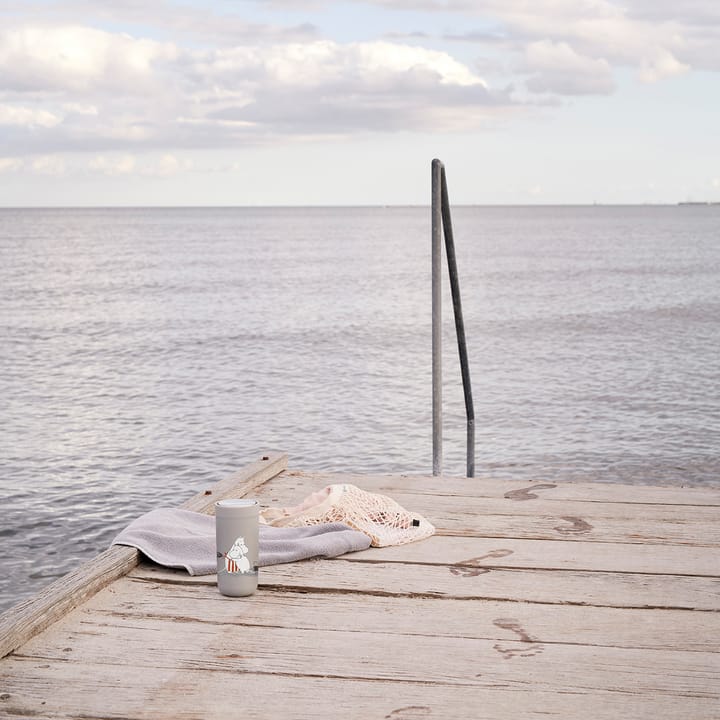 To Go Click Moomin beker 0,2 l, Soft light grey Stelton