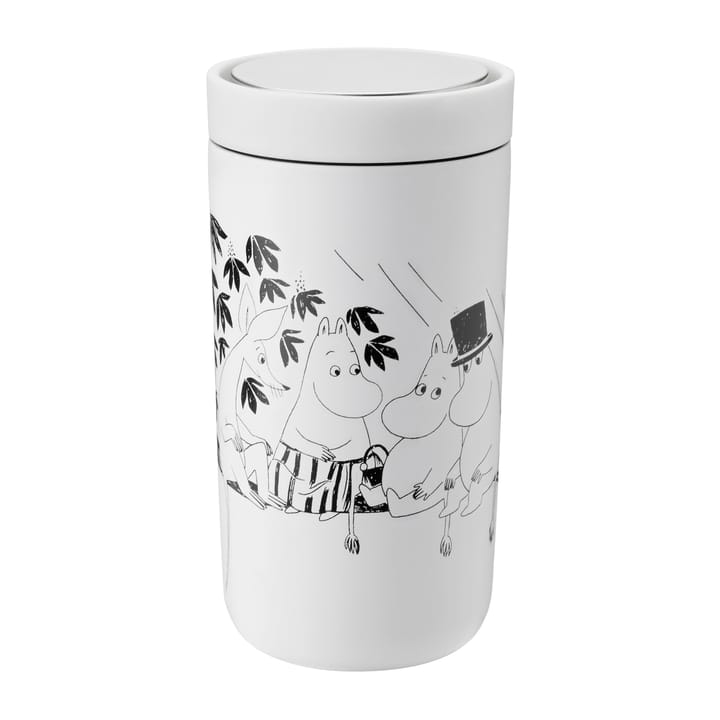 To Go Click Moomin beker 0,2 l - Soft white-black - Stelton