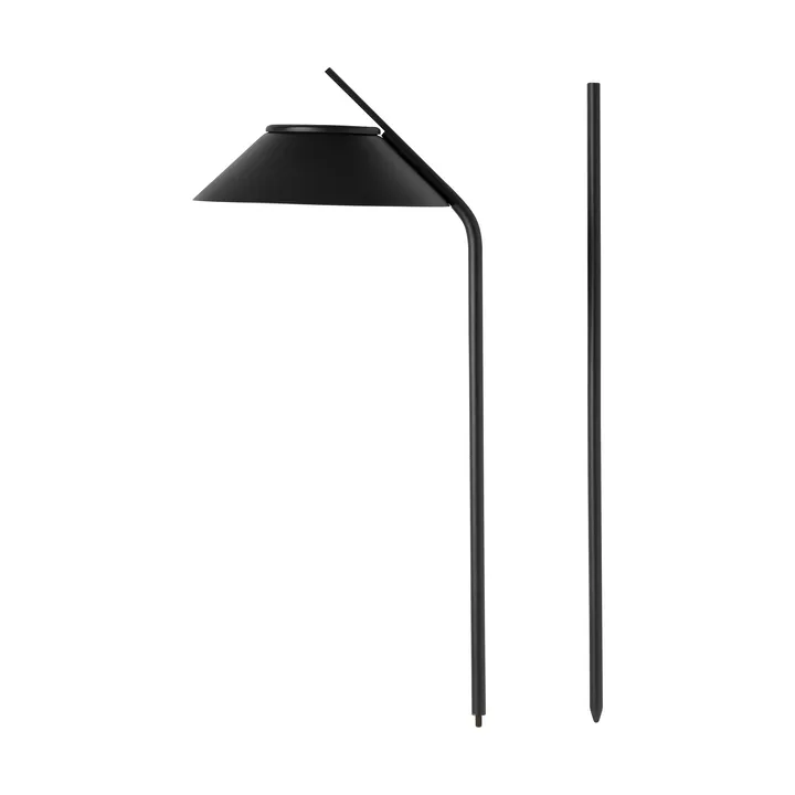 Vinkel zonnecellamp paal met statief - Black - Stelton