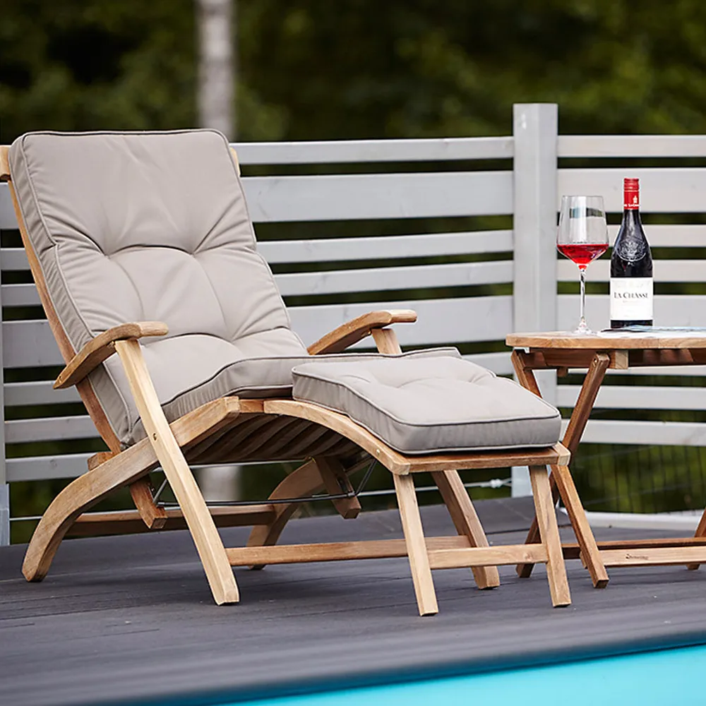 Alnö bijzettafel Ø55 cm, Teak Stockamöllan