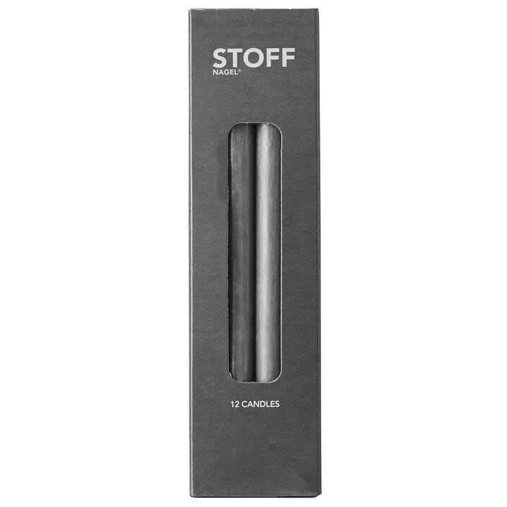Nagel kaarsen 12-pack - Antraciet - STOFF
