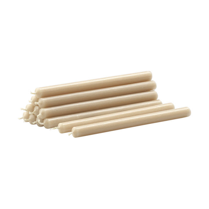 STOFF Nagel kaarsen 12-pack Beige