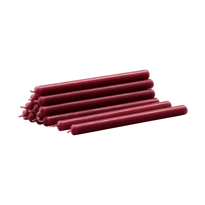 Nagel kaarsen 12-pack - Bordeaux - STOFF