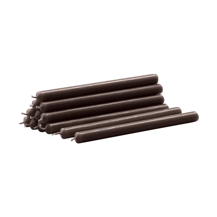 Nagel kaarsen 12-pack - Hazelnoot - STOFF