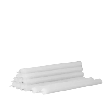 Nagel kaarsen 12-pack - wit - STOFF