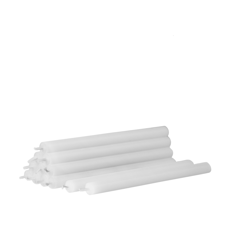 STOFF Nagel kaarsen 12-pack wit