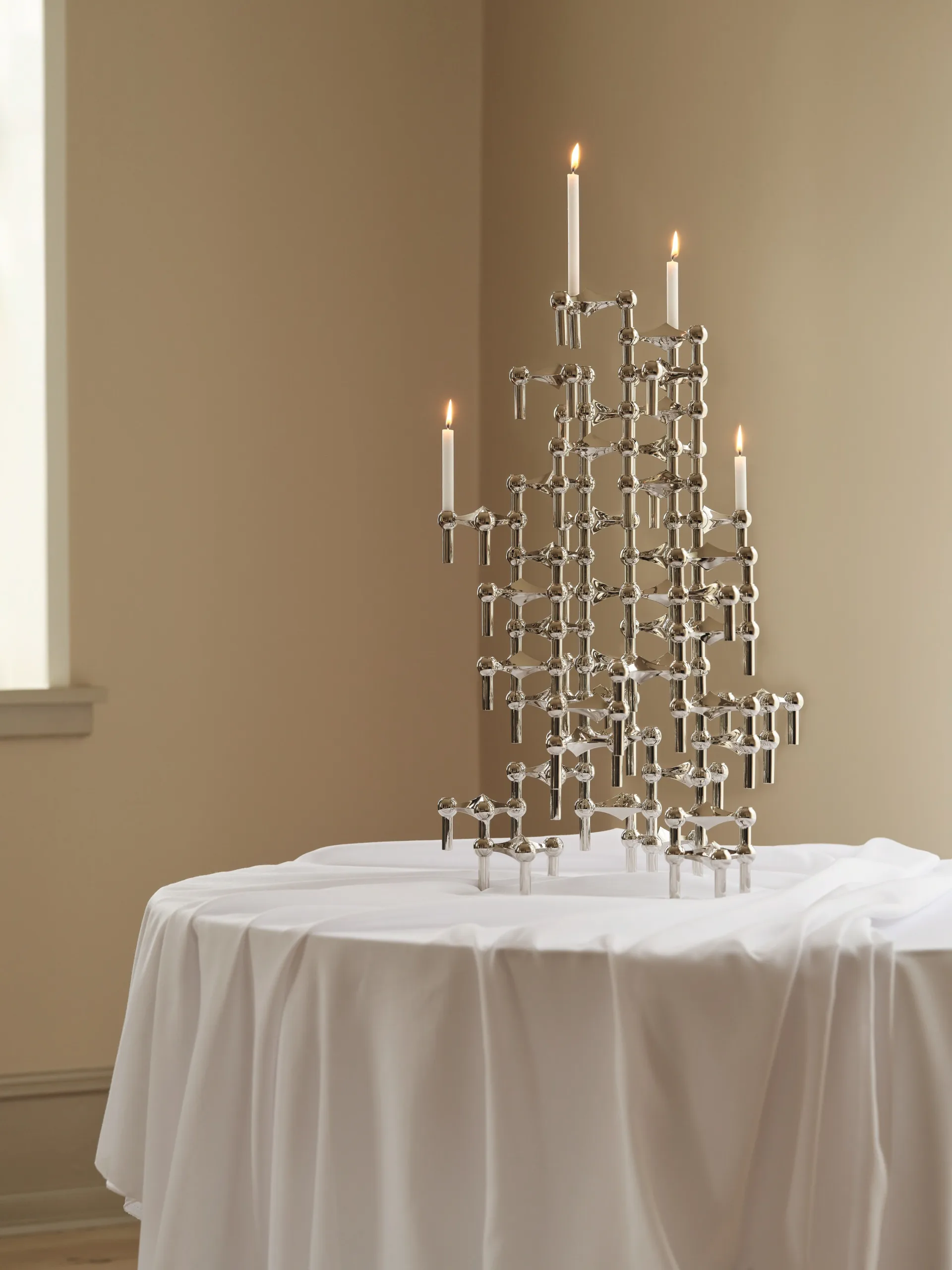 Nagel kaarsen 12-pack, wit STOFF