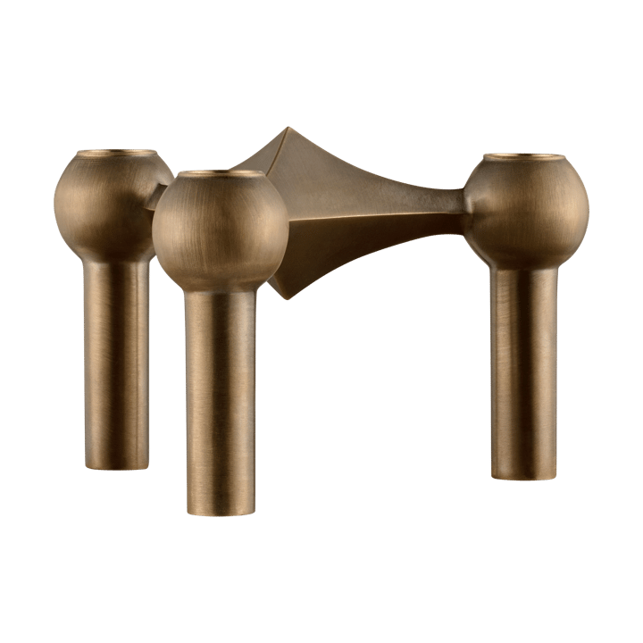 Nagel kandelaar - Bronzed brass - STOFF