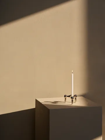 Nagel kandelaar - chroom - STOFF