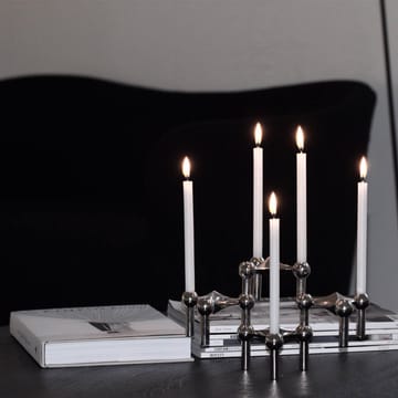 Nagel kandelaar - chroom - STOFF