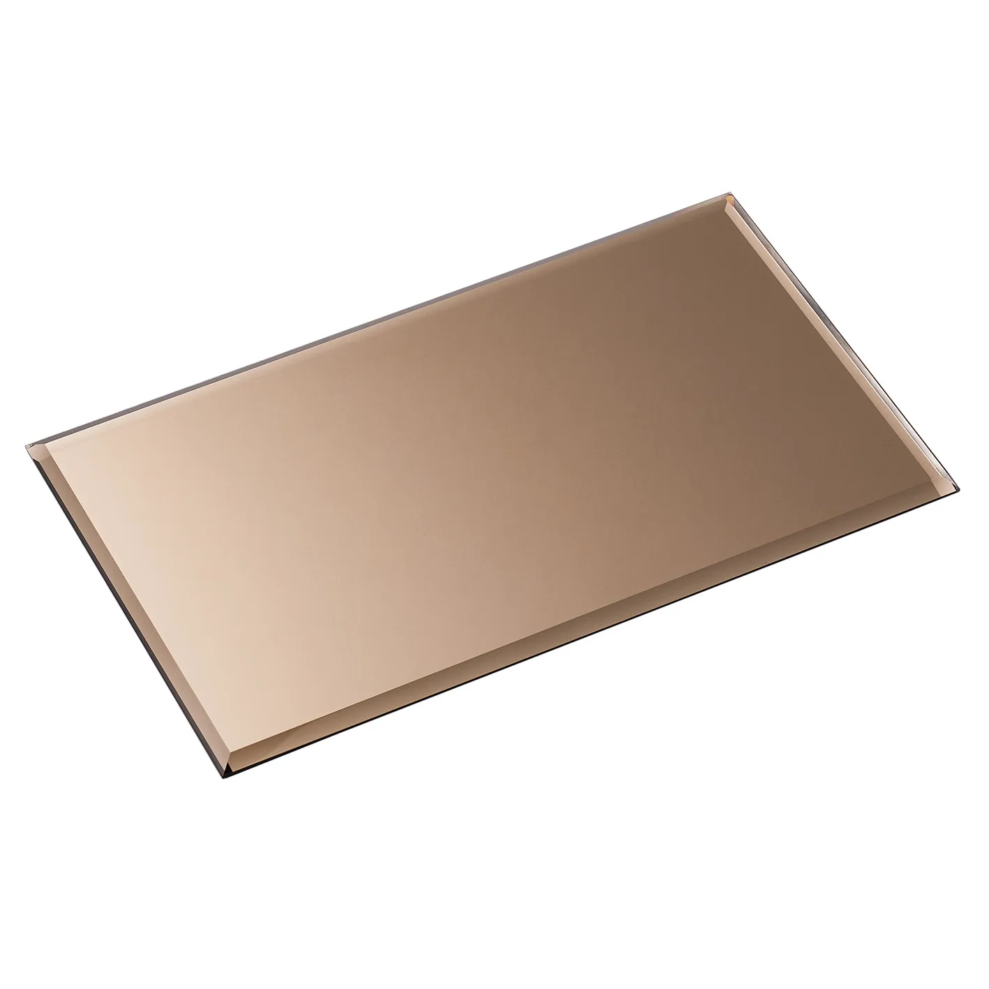 Nagel glasplaat rectangular, Smoked brown STOFF Nagel
