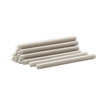 Nagel kaarsen 12-pack - Linen grey - STOFF Nagel