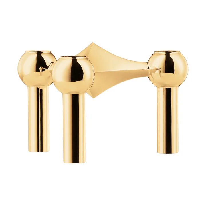 Nagel kandelaar - messing - STOFF Nagel