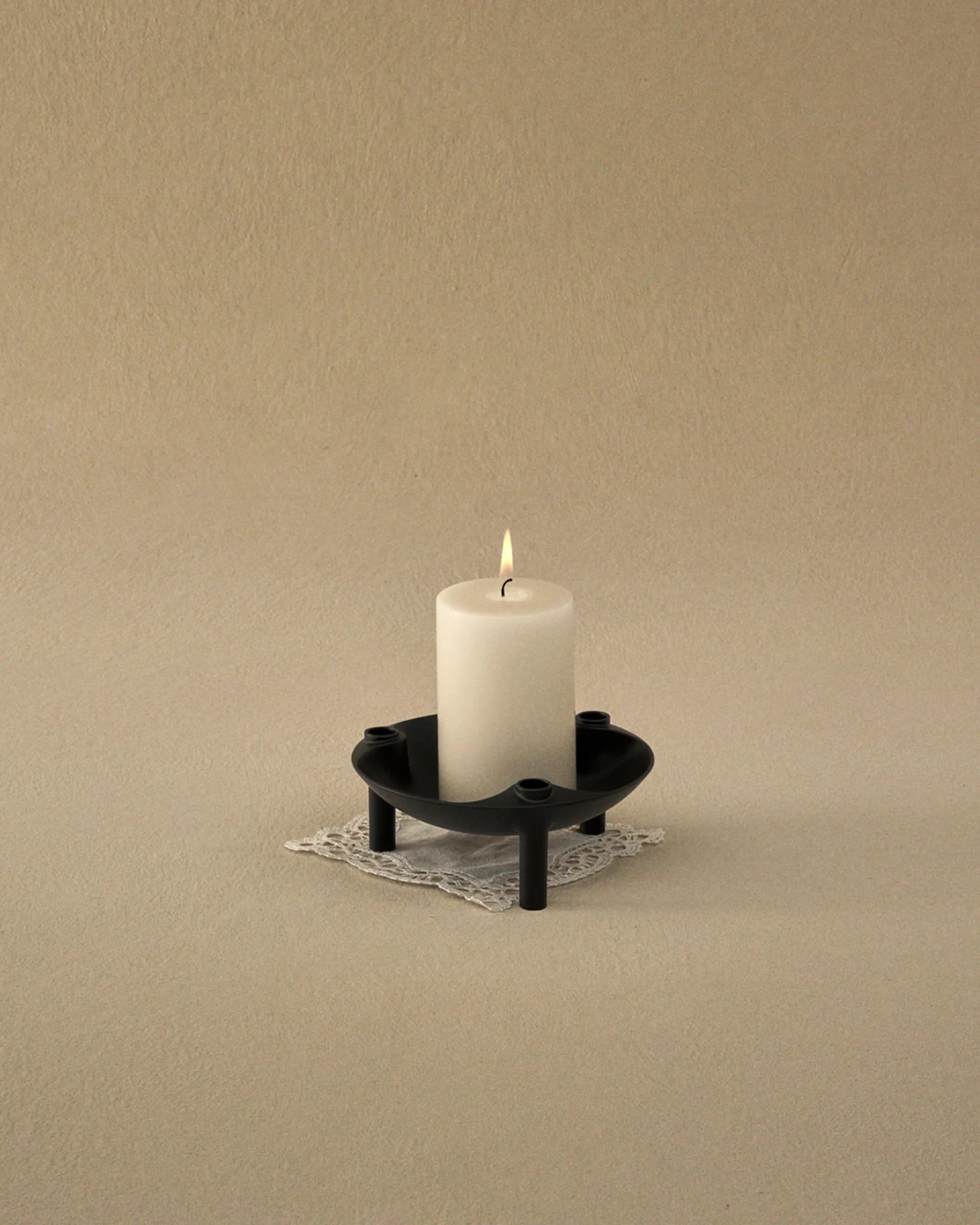 Nagel schaaltje, zwart STOFF Nagel