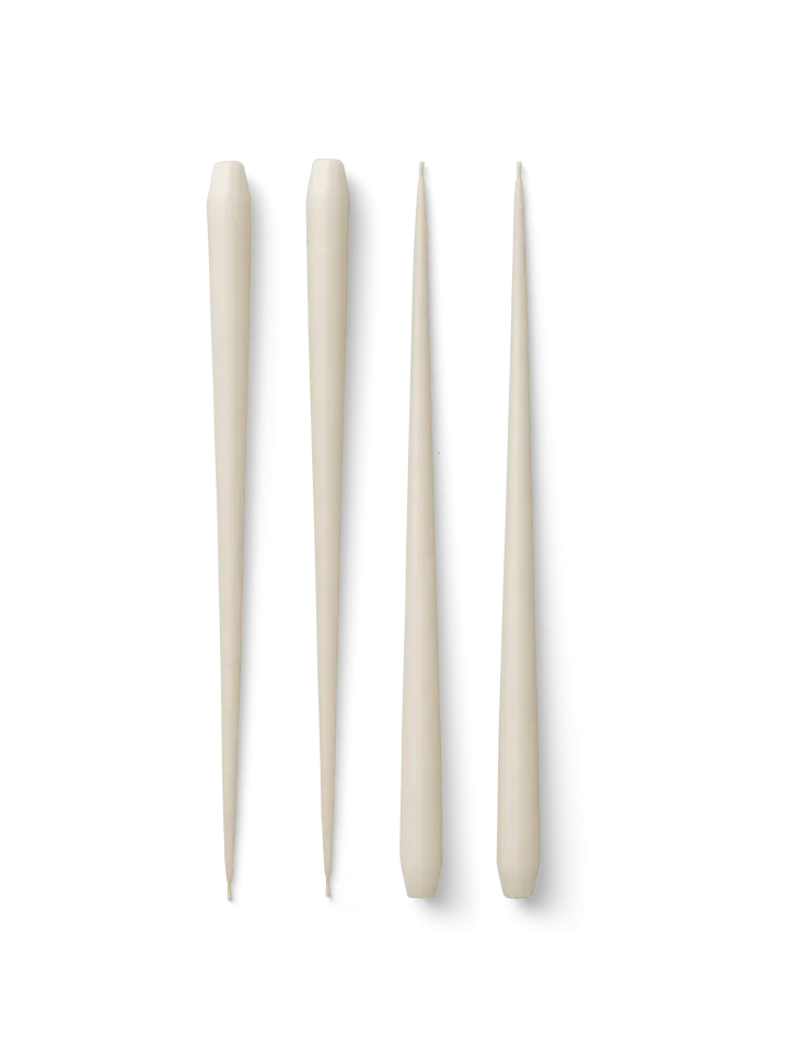 STOFF Nagel antieke kaarsen by ester & erik large 4-pack - Off-white - STOFF Nagel