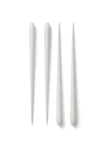 STOFF Nagel antieke kaarsen by ester & erik large 4-pack - White - STOFF Nagel