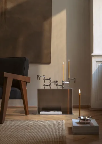 STOFF Nagel BMF kandelaar 3-pack - Chroom - STOFF Nagel