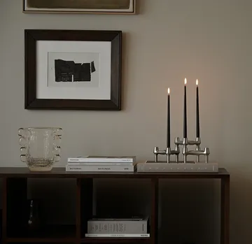 STOFF Nagel BMF kandelaar 3-pack - Geborsteld chroom - STOFF Nagel