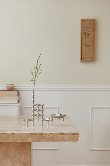 STOFF Nagel kandelaar 3-pack - chroom - STOFF Nagel