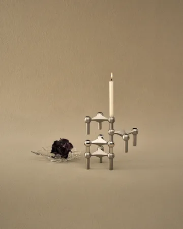 STOFF Nagel kandelaar 3-pack - Geborsteld chroom - STOFF Nagel