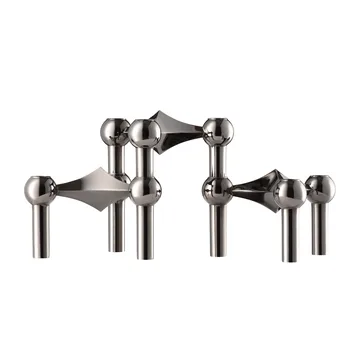 STOFF Nagel kandelaar 3-pack - Zwart chroom - STOFF Nagel