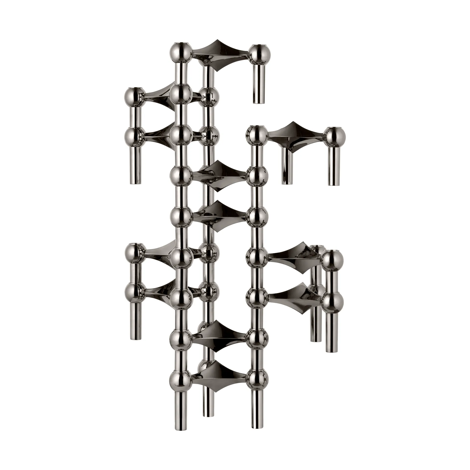 STOFF Nagel kandelaar 3-pack, Zwart chroom STOFF Nagel