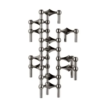 STOFF Nagel kandelaar 3-pack - Zwart chroom - STOFF Nagel