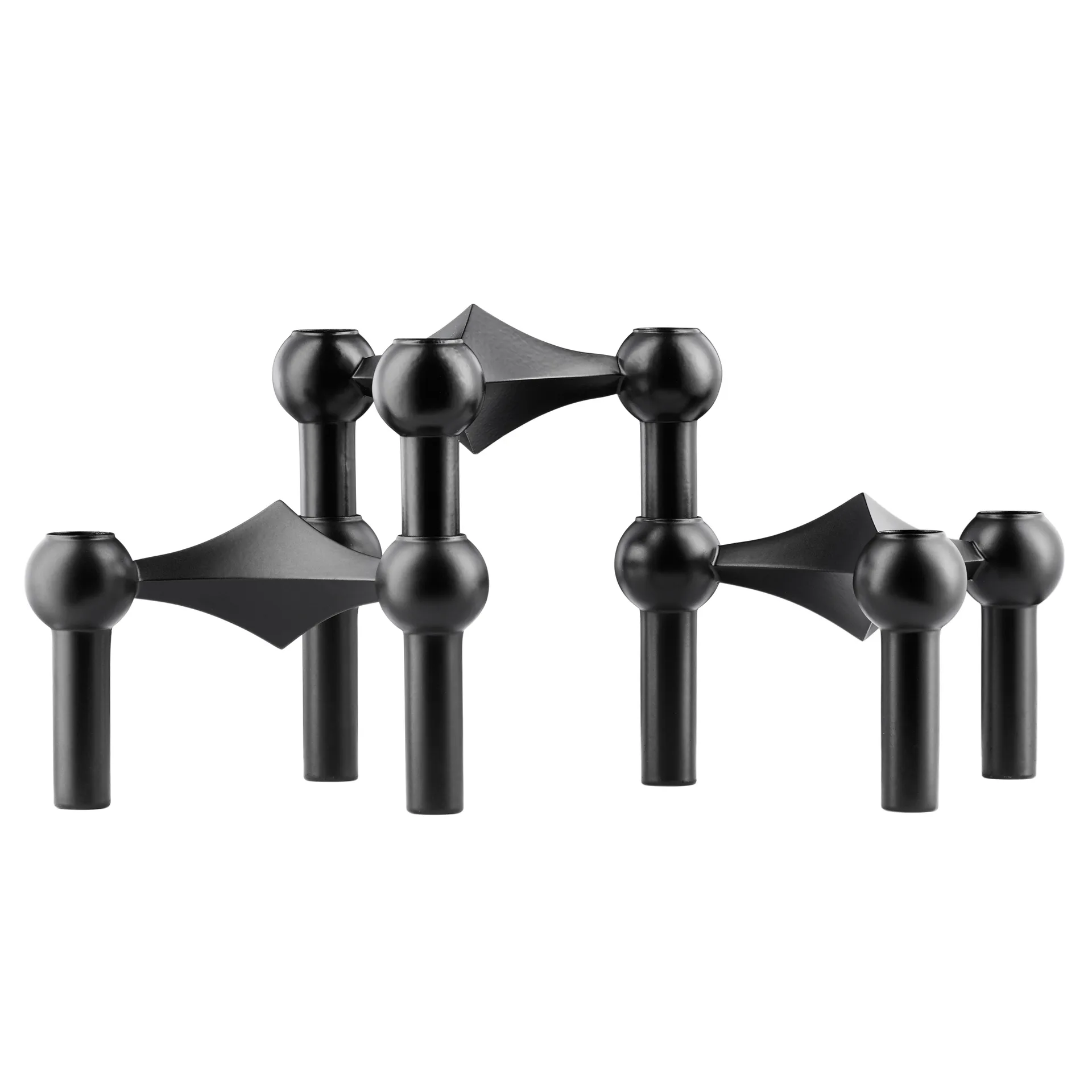 STOFF Nagel kandelaar 3-pack, zwart STOFF Nagel