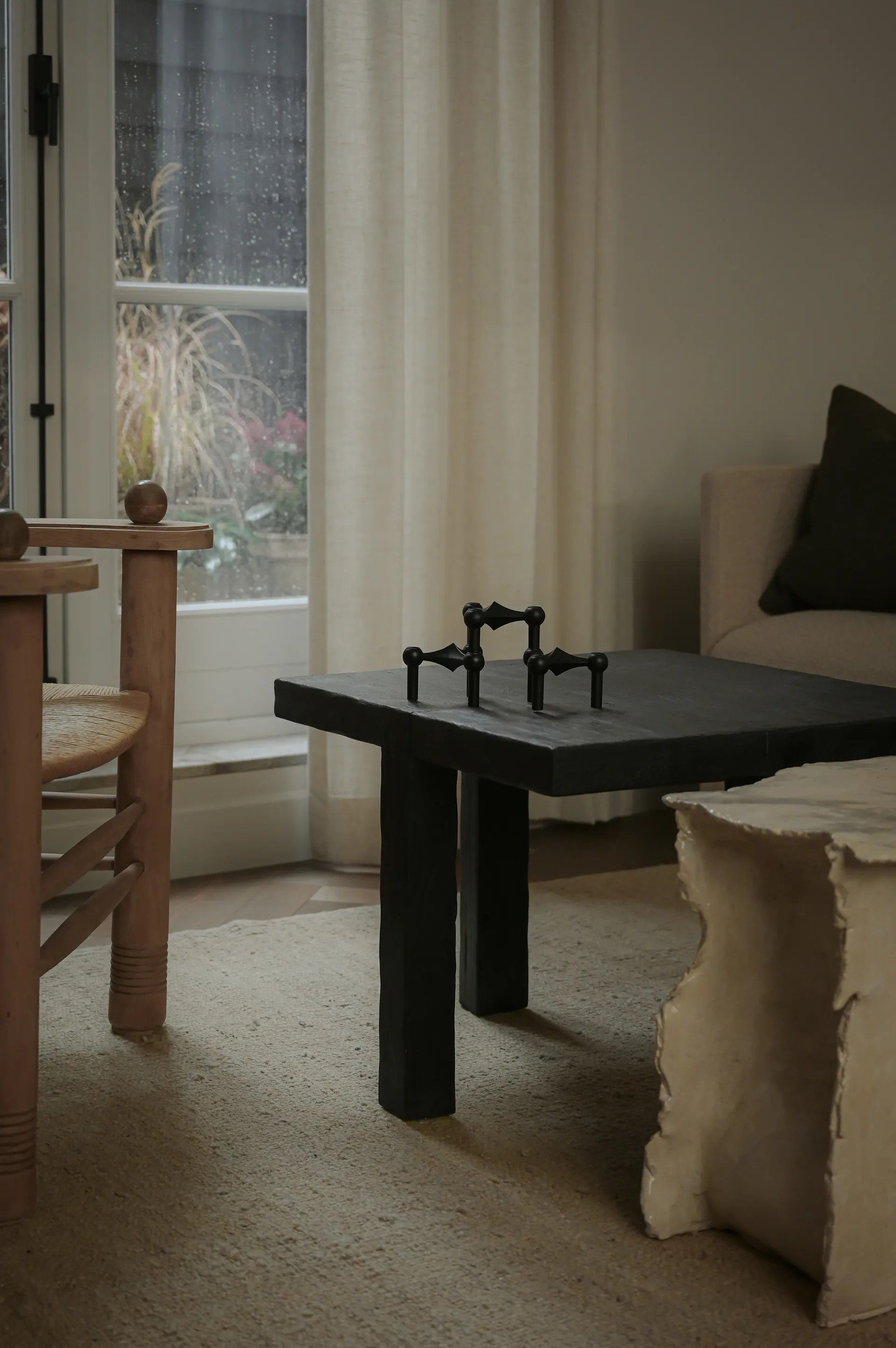 STOFF Nagel kandelaar 3-pack, zwart STOFF Nagel