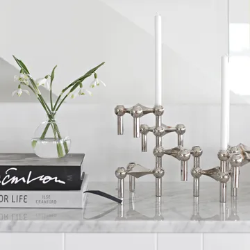 STOFF Nagel kandelaar 6-pack - Chroom - STOFF Nagel