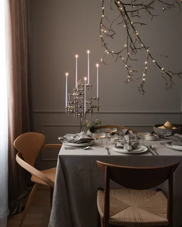 STOFF Nagel kandelaar - Chroom - STOFF Nagel