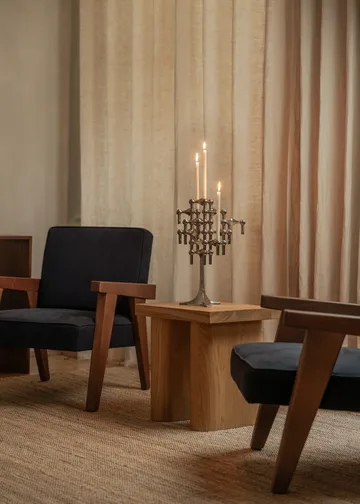 STOFF Nagel kandelaar - Chroom - STOFF Nagel