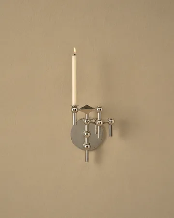 STOFF Nagel kandelaar wand - Chrome - STOFF Nagel