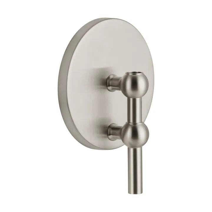 STOFF Nagel kandelaar wand - Geborsteld chroom - STOFF Nagel