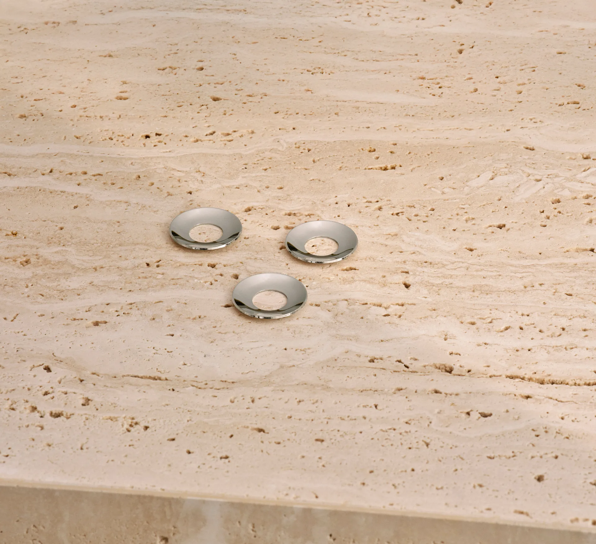 STOFF Nagel lichte manchet 3-pack, Chroom STOFF Nagel