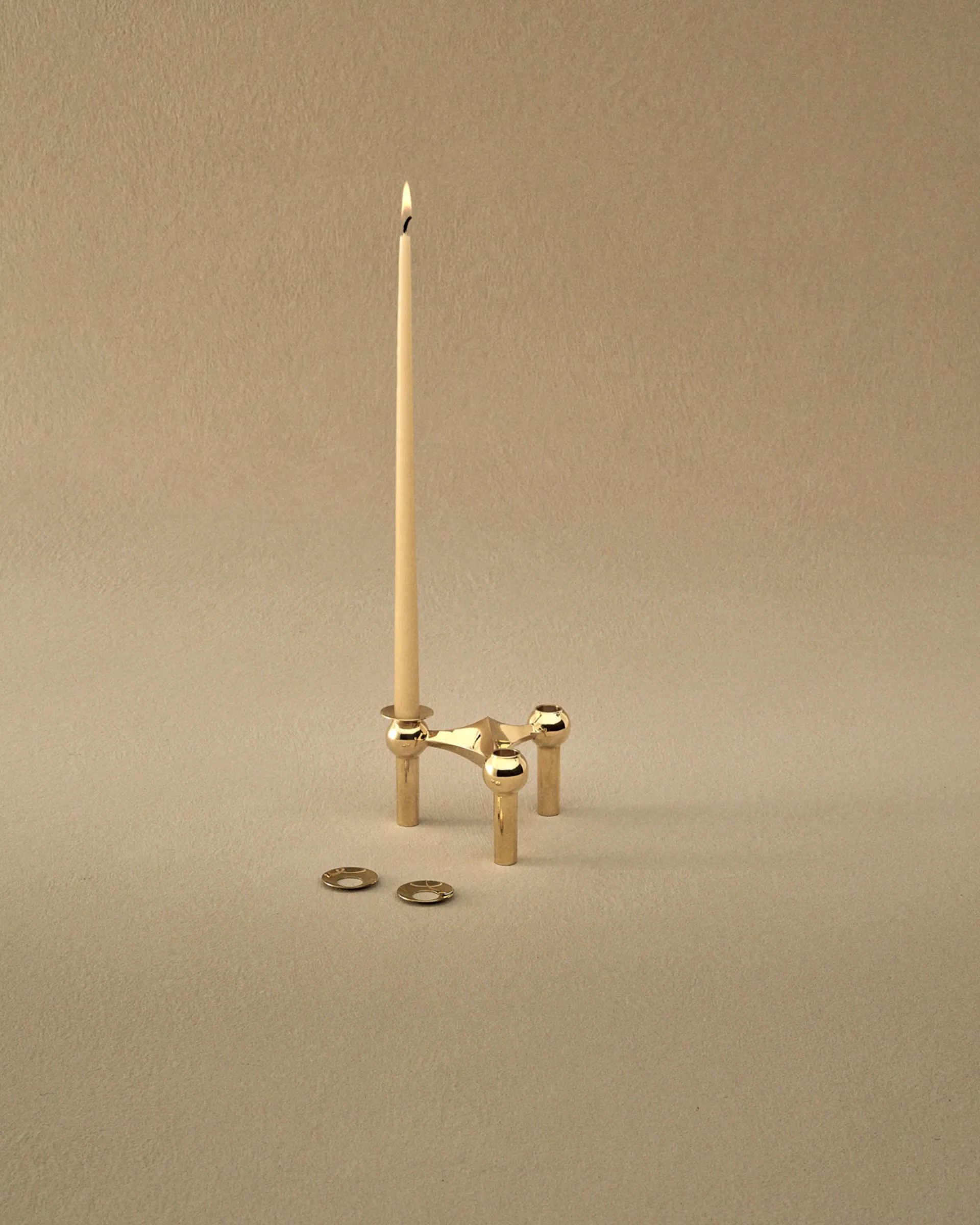 STOFF Nagel lichte manchet 3-pack, Massief messing STOFF Nagel