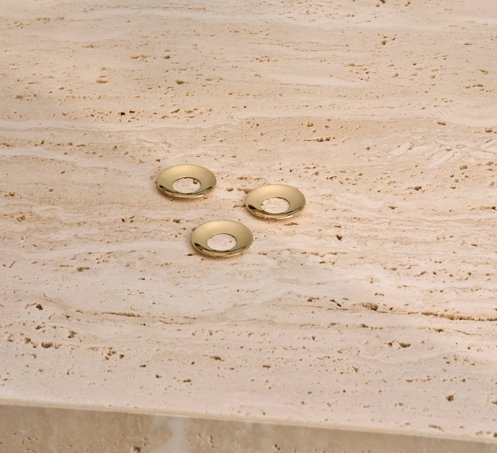 STOFF Nagel lichte manchet 3-pack, Massief messing STOFF Nagel